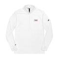 Adidas Embroidered Quarter-Zip Pullover — Lightweight Athletic Top