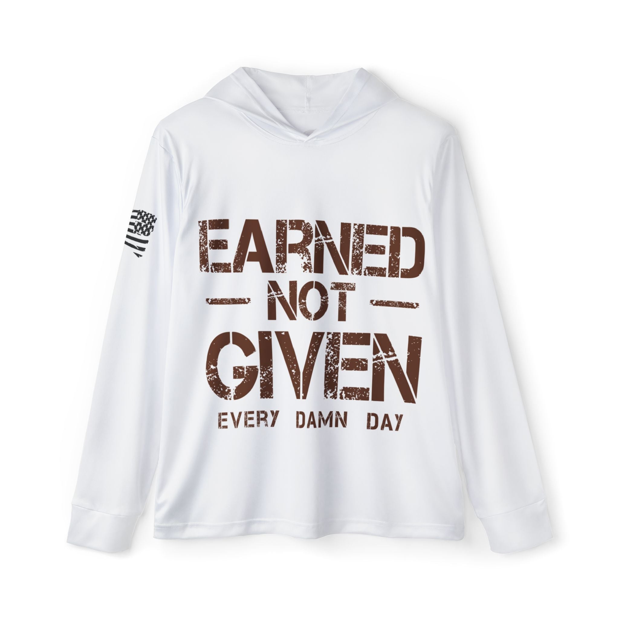 Earned Not Given Hoodie — Motivational Men's Sports Warmup Hoodie