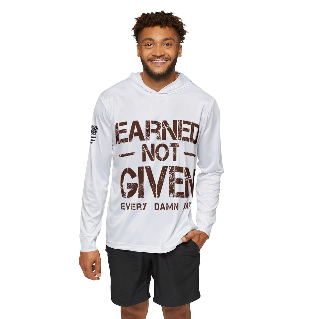 Earned Not Given Hoodie — Motivational Men's Sports Warmup Hoodie
